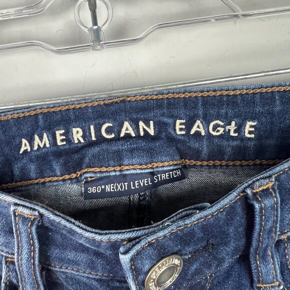 American Eagle 360 Next Level Stretch Hi-Rise Jegging Jeans Size 00 SHORT EUC T2 - Picture 5 of 10